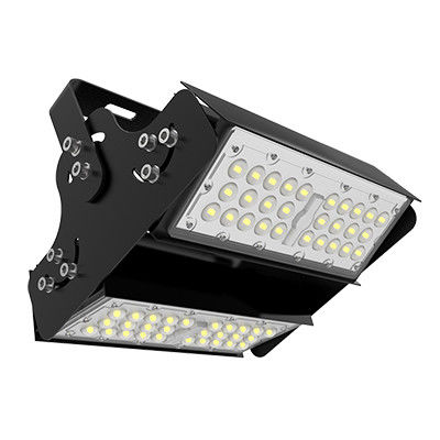 Đèn sân vận động LED ngoài trời 100W màu đen Vỏ nhôm IK08 có thể xoay